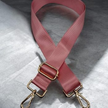 Bandoulière sangle large de couleur rose