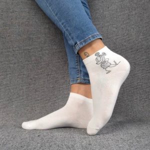 Paire de chaussettes blanche avec motif personnage Mickey