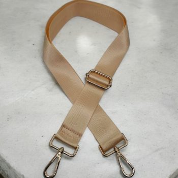 Bandoulière sangle large de couleur beige