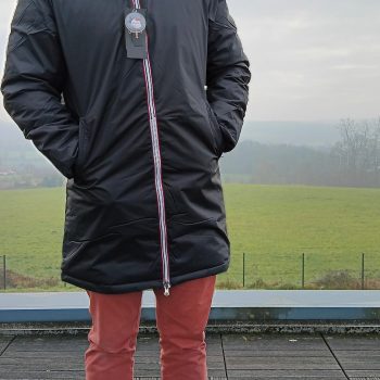 Laura Jo - Doudoune HOMME longue imperméable et réversible matelassé noir
