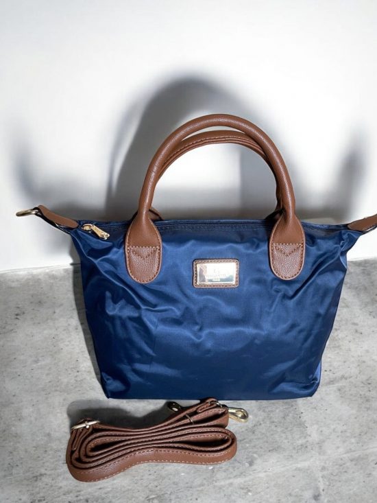 Sac à main fourre-tout petit modèle couleur bleu marine