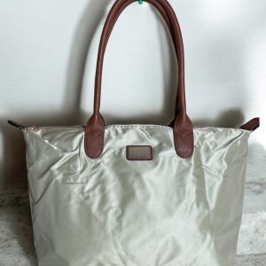 Sac à main fourre-tout couleur écru irisé