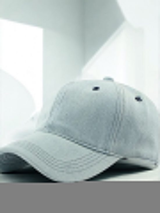 Casquette unisexe en coton ; couleur bleu denim clair