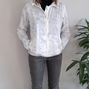 Manteau court tres léger camouflage blanc