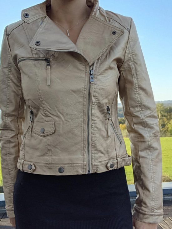 Perfecto doré intérieur à motifs