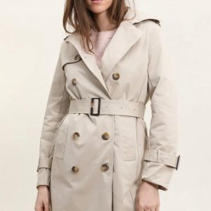 Attrait Paris - Manteau trench style couleur sable - Le Petit Placard