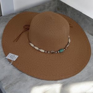 Chapeau type capeline couleur Marron brun - Le Petit Placard