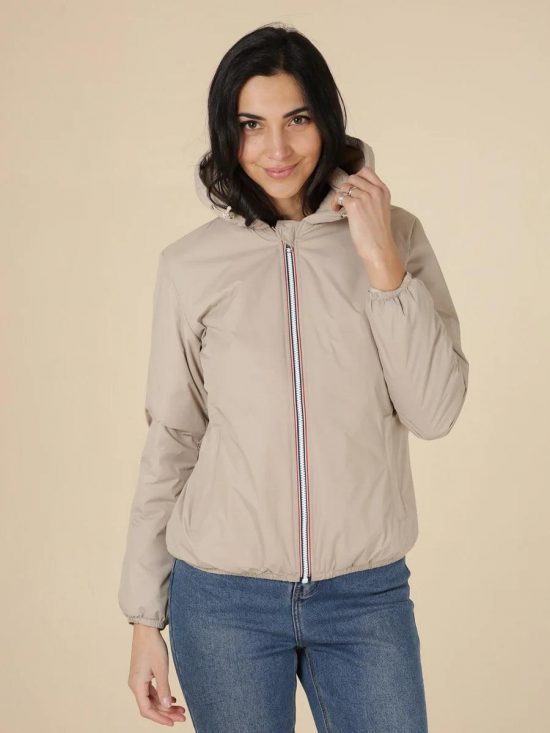 Manteau court fourré Marque Laura Jo Beige - Le Petit Placard