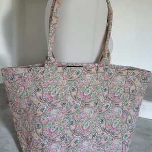 Sac à motifs rose et vert marque Escandelle - Le Petit Placard